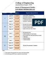 Updated Project Review Details 2013