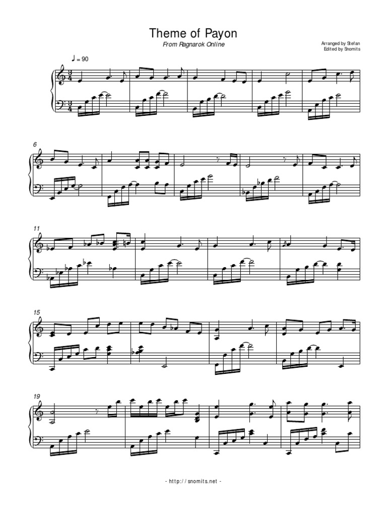 Ragnarok Payon Theme | PDF