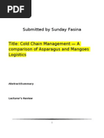 Cold Chain Management