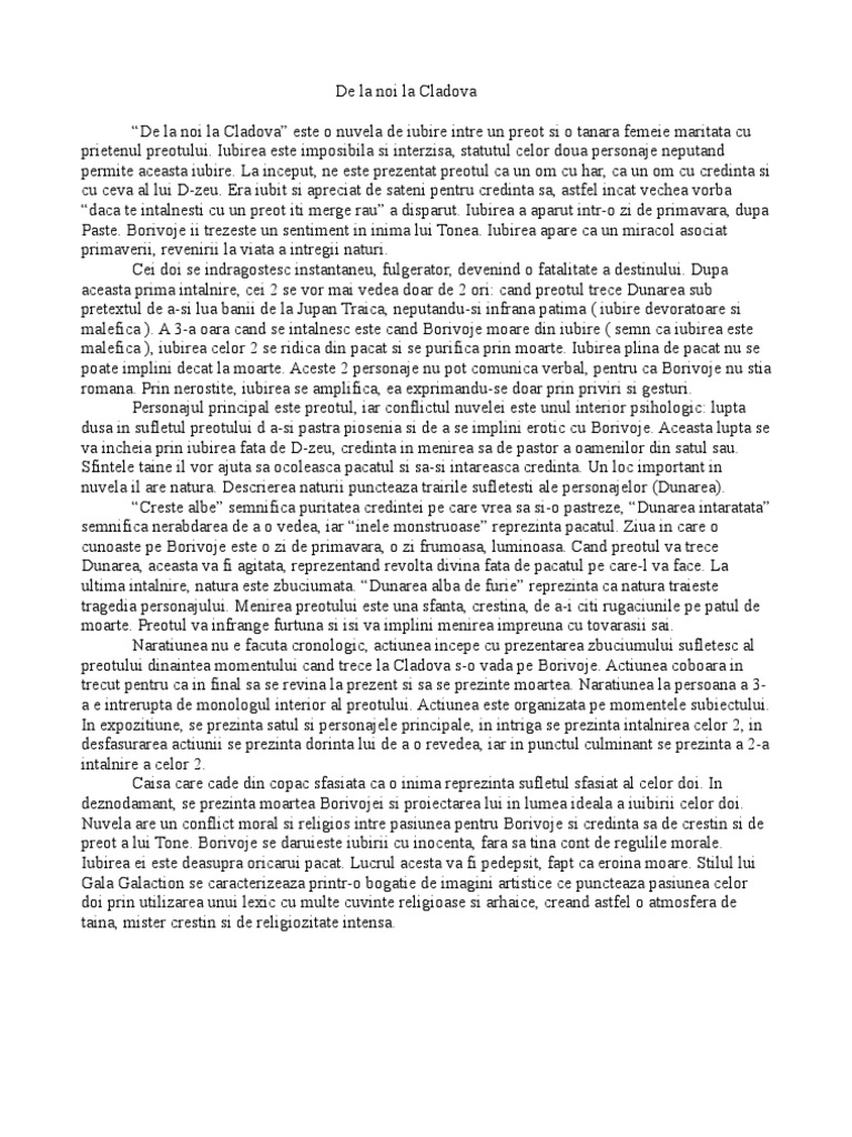 De La Noi La Cladova De La Noi La Cladova | PDF