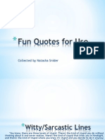 Fun Quotes For Use