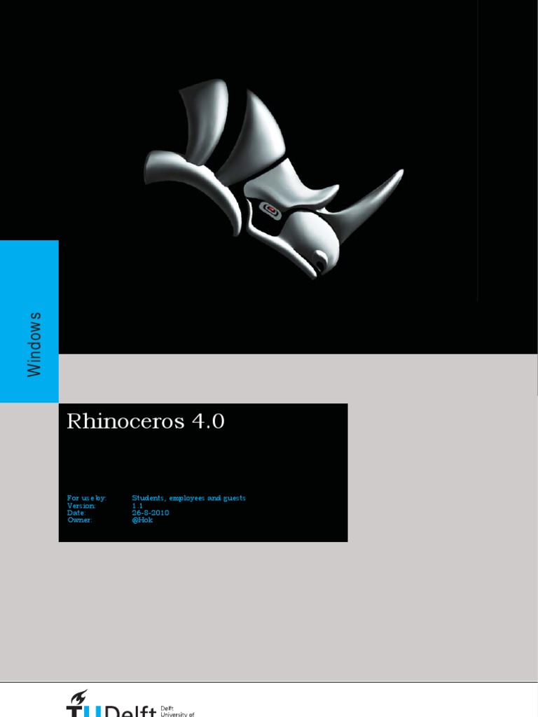 Rhinoceros 4.0 Installation Guide | PDF | Business | Computers