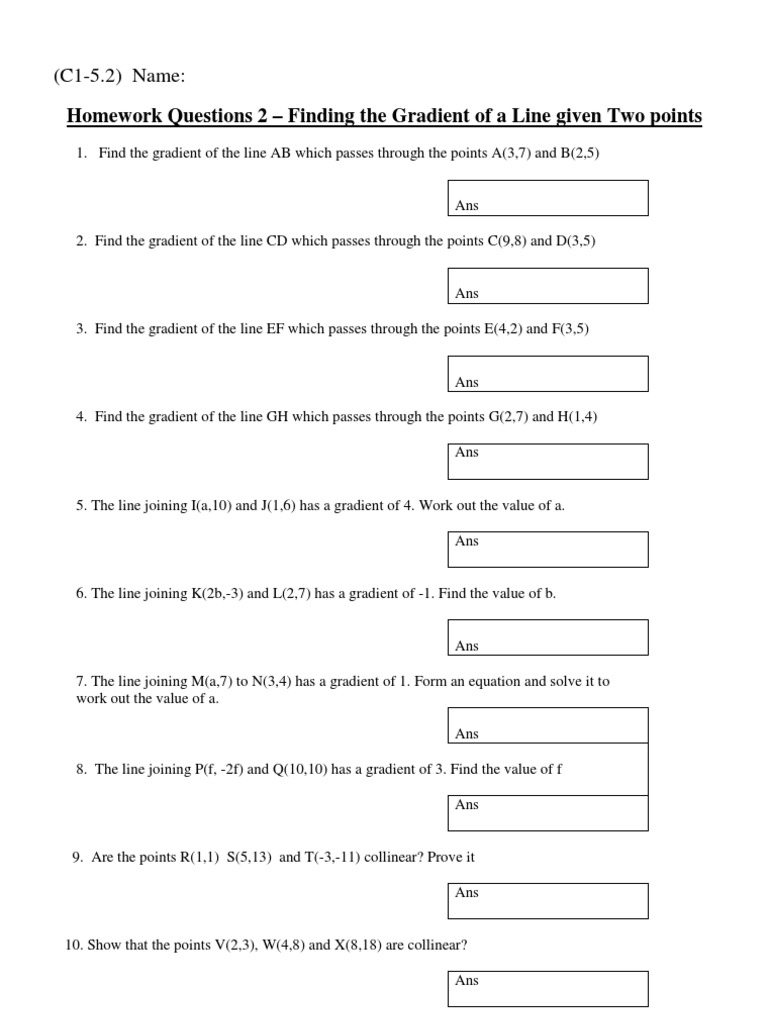 Gradient and Collinearity Problems | PDF | Teaching Methods & Materials ...