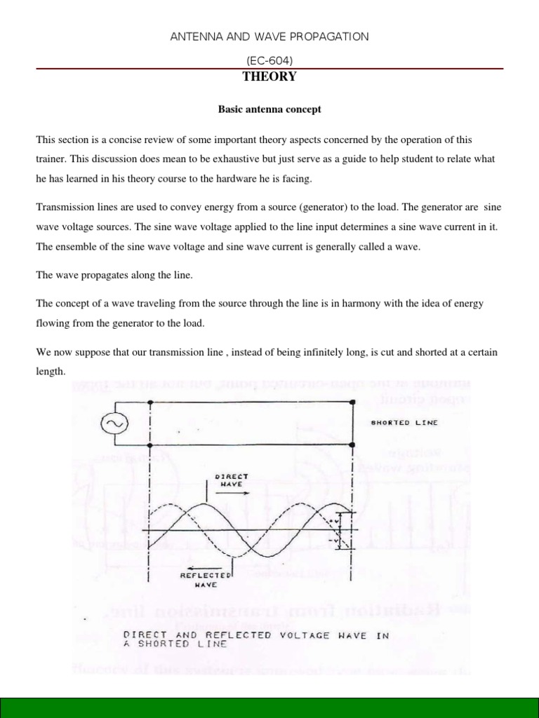 Antenna Theory and Wave Propagation Guide | PDF | Antenna (Radio ...