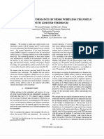 ASYMPTOTIC PERFORMANCE OF MIMO WIRELESS CHANNELS WITH LIMITED FEEDBACK