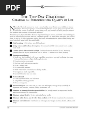 Tony Robbins - 10 Day Challenge