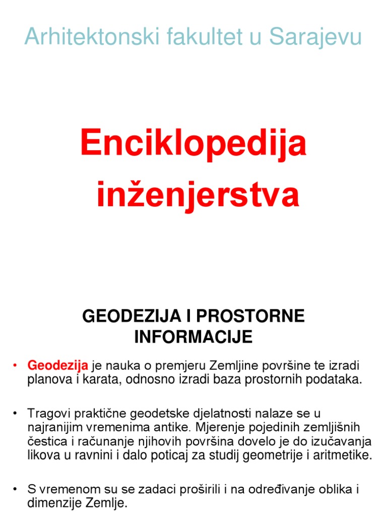 Enciklopedija inženjerstva-dio geodezija
