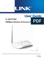 Tl-Wa701nd v2 User Guide