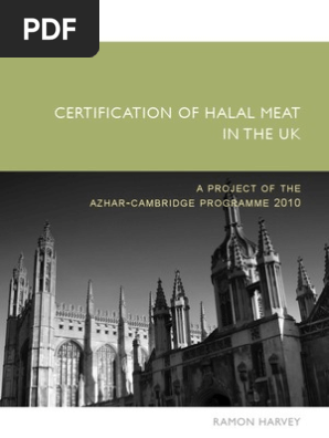 Certification of Halal Meat in the UK