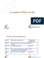 Analysis of Fatty Acids