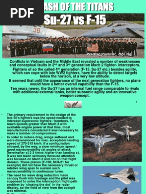 F 15 Vs Su 27 Mc Donnell Douglas F 15 Eagle Fighter Aircraft