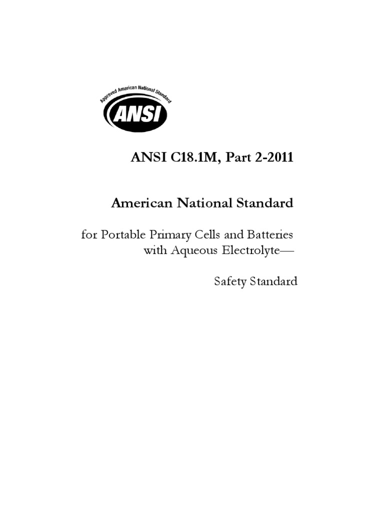 Ansi C18.1m