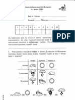 DMFA-MatKenguru 3 Razred Marec2010