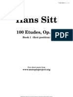 [Free Scores.com] Sitt Hans 100 Etudes 5629