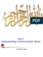 Lec-2-Communication Styles and Presentation Skills