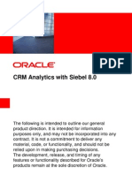 CRM Analytics With Siebel 8.0