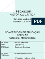 A pedagogia histÃ³rico-crÃ­tica