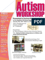 Autism Workshop - 5/18