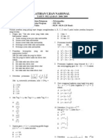 Latihan Ujian MATEMATIKA - 1