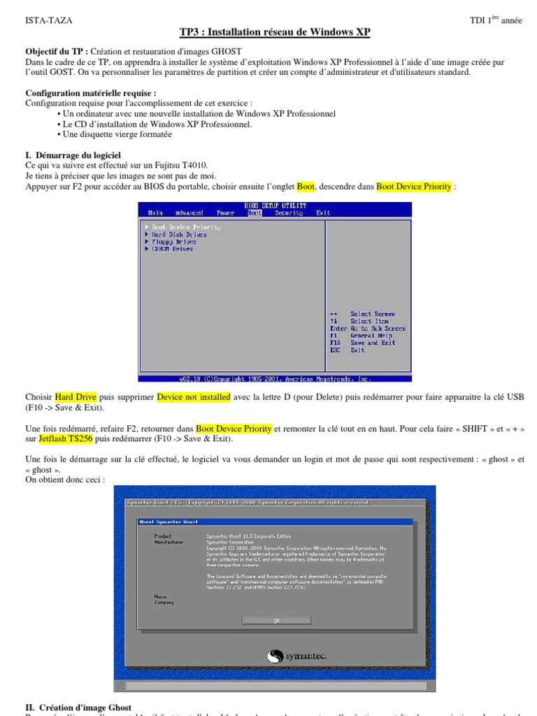 disquette de demarrage xp pro