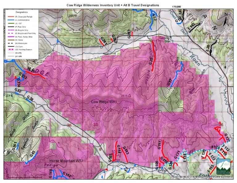 GJ LWC CowRidge Routes | PDF