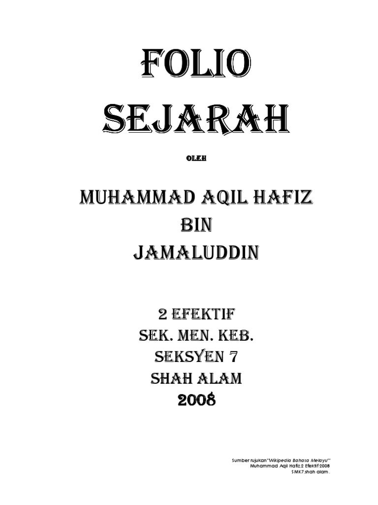 Folio Sejarah Ting.2