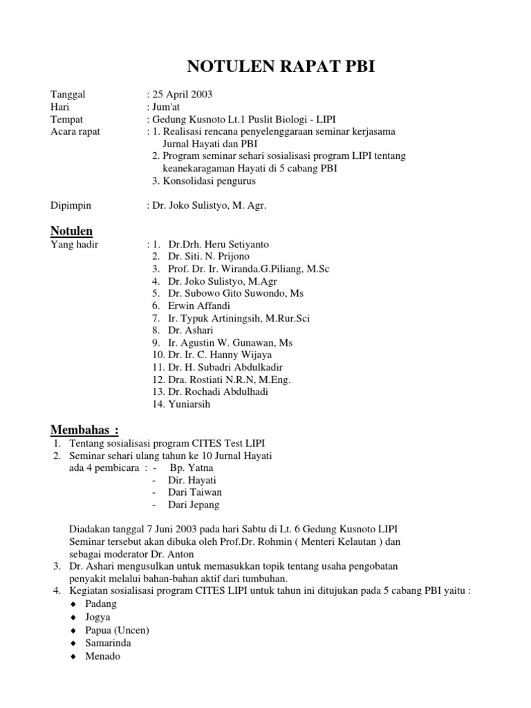 Format Rakor Sebagai Bahan Acuan Penulisan Notulen Rapat Format Rakor Sebagai Bahan Acuan Penulisan Notulen Rapat