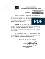 Acórdão falando sobre a responsabilidade do proprietário do veículo