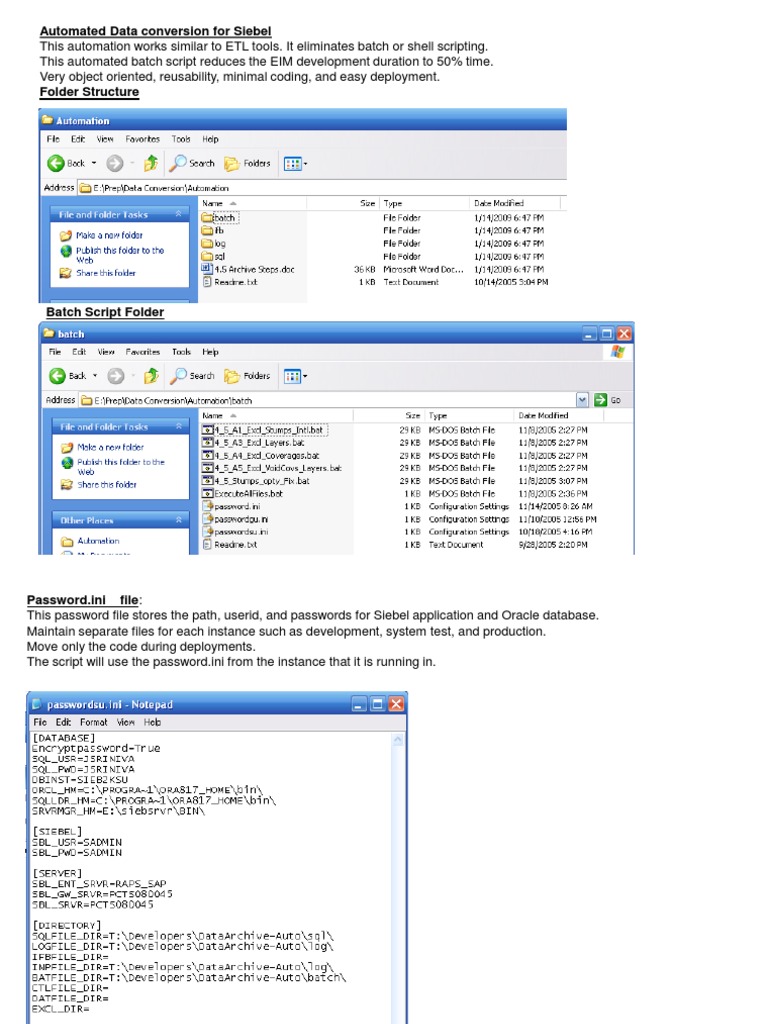 Automated Siebel Data Conversion Script | PDF