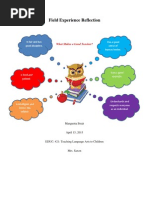 Download Field Experience Reflection Paper by straitmi SN137370620 doc pdf