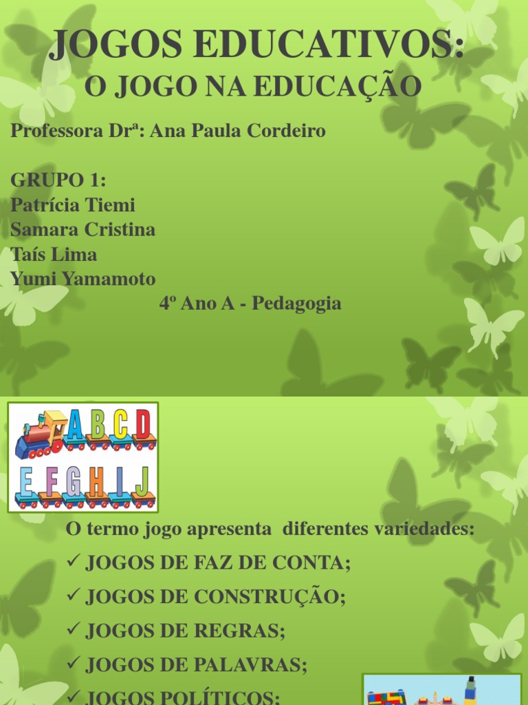 Jogos Educativos, PDF, Brinquedos