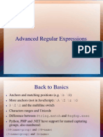 Advanced Regular Expressions