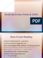 Javascript Events, Forms & Ajax