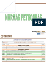 O documento lista várias normas e especificações de tintas da PETROBRÁS, portanto esse título é relevante e descritivo do conteúdo semântico