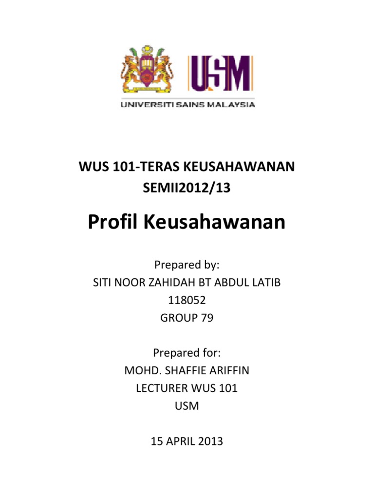 Profil Usahawan