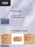 TVC Production: Techniques in Print and Broadcast Advertising