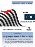 Guerra Dos Portos ResoluÃ Ã o 13 Do Senado FIESP Final JOSE CLOVIS