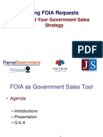 Leveraging FOIA Request For B2G Sales - Government Contracting