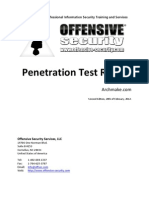 Penetration Testing Sample Report