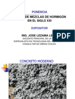 Diseño de mezclas de hormigón en el siglo XXI