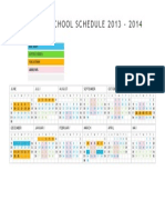 Year Round School Schedule 2013