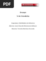 Ensayo La v de Vendetta