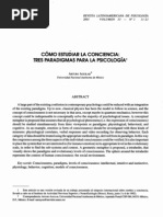 Cómo Estudiar La Conciencia Tres Paradigmas para La Psicologia Volumen 33 Numero 1