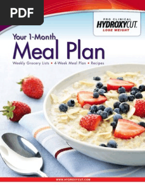 Monthly Meal Plan