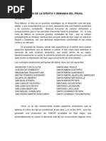 ANÁLISIS DE LA OFERTA Y DEMANDA DEL FRIJOL2