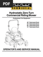 Cub Cadet m60 Tank Ops Manual 02003427-07-1