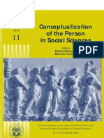 Acta 11 (Conceptualization of The Person in Social Sciences)