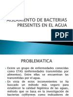 Aislamiento de Bacterias Presentes en El Agua.