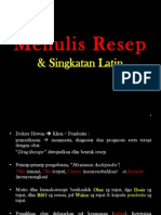 Resep 2 Menulis Resep Dan Singkatan Latin