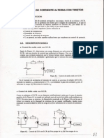 Control de corriente alterna con tiristor mediante ángulo de conducción